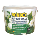 Lateksowa farba do ścian Super Wall Biały BONDEX