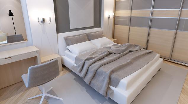 Pomysł na sypialnię - proste i nowoczesne wnętrze